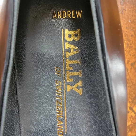 New Bally Men's Black Leather Loafers Sz.9 D - Picture 3 of 8